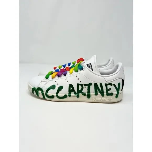 Stella McCartney x Ed Curtis x adidas Originals Stan Smith Classic Sneakers 5.5 - Picture 8 of 13